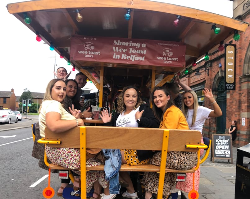 Belfast: City Centre Beer Bike Tour - How the 16-person bike works