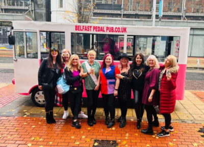 Fully Enclosed Pink Party Bike Ride