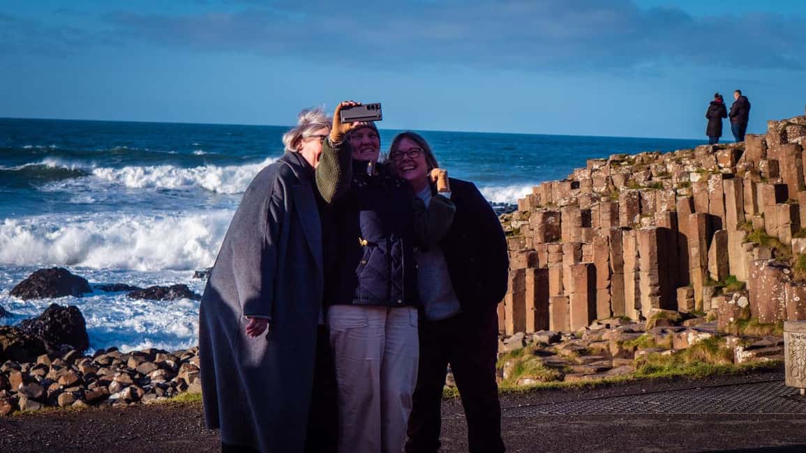 Belfast: Giant's Causeway & Irish Castles Tour -WIFI onboard - Dunluce Castle Above the North Atlantic