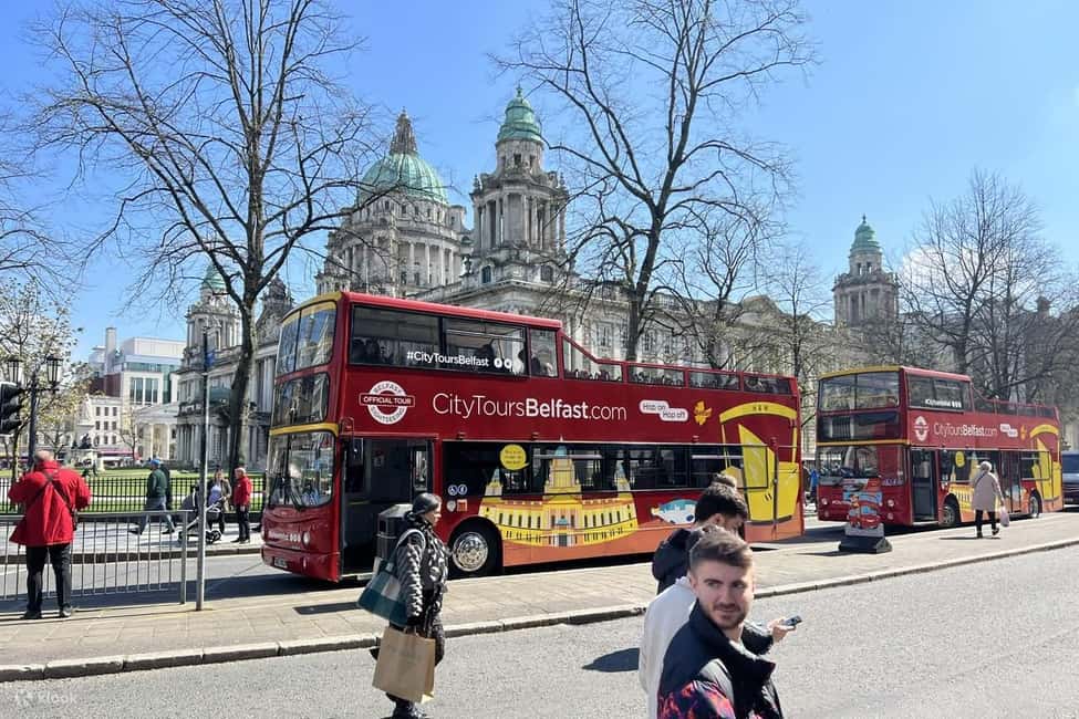 Belfast: Hop-on Hop-off Bus Tour With Live Guides - City Hall, St George’s Market, and the centre
