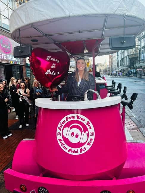 Belfast: Luxury Pink Hen Party Bike Tour (BYOB) - Pedaling through the Cathedral Quarter and city centre