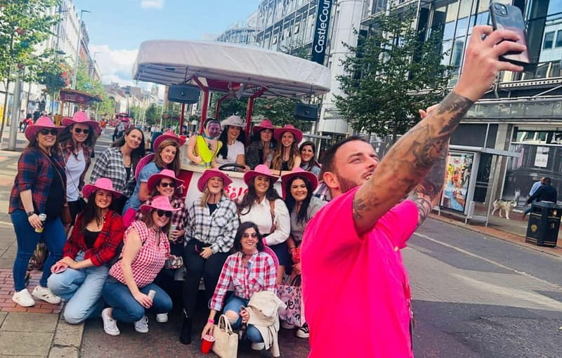 Belfast: Luxury Pink Hen Party Bike Tour (BYOB) - Weather can change the whole experience