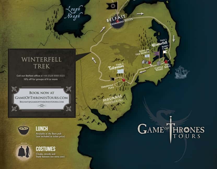 From Belfast: Game of Thrones Winterfell Locations Tour - Castle Ward, the real Winterfell courtyard