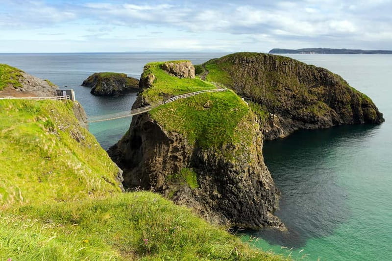From Belfast: Giant's Causeway and Game of Thrones Tour - Carrick-a-Rede Rope Bridge: the day’s test of nerve