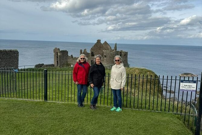 Giant’s Causeway, Luxury Private Tour from Belfast, 1-7 people - Dunluce Castle above the Atlantic