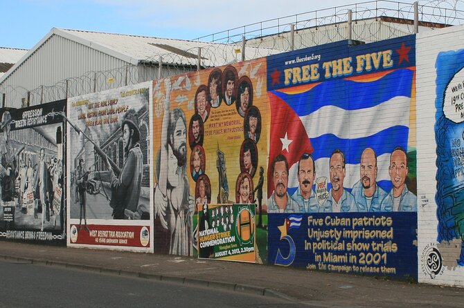 The Troubles Tour -Two Stories, One Journey - Meeting at the tall red and white building