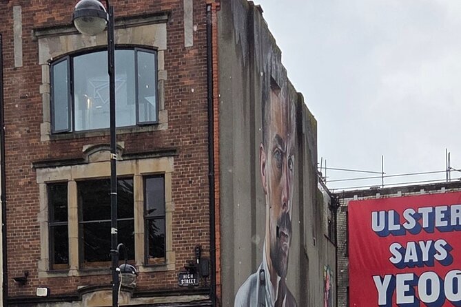 This is Belfast Walking Tours. Our history, our culture. - Starting beside the Big Fish and the River Lagan